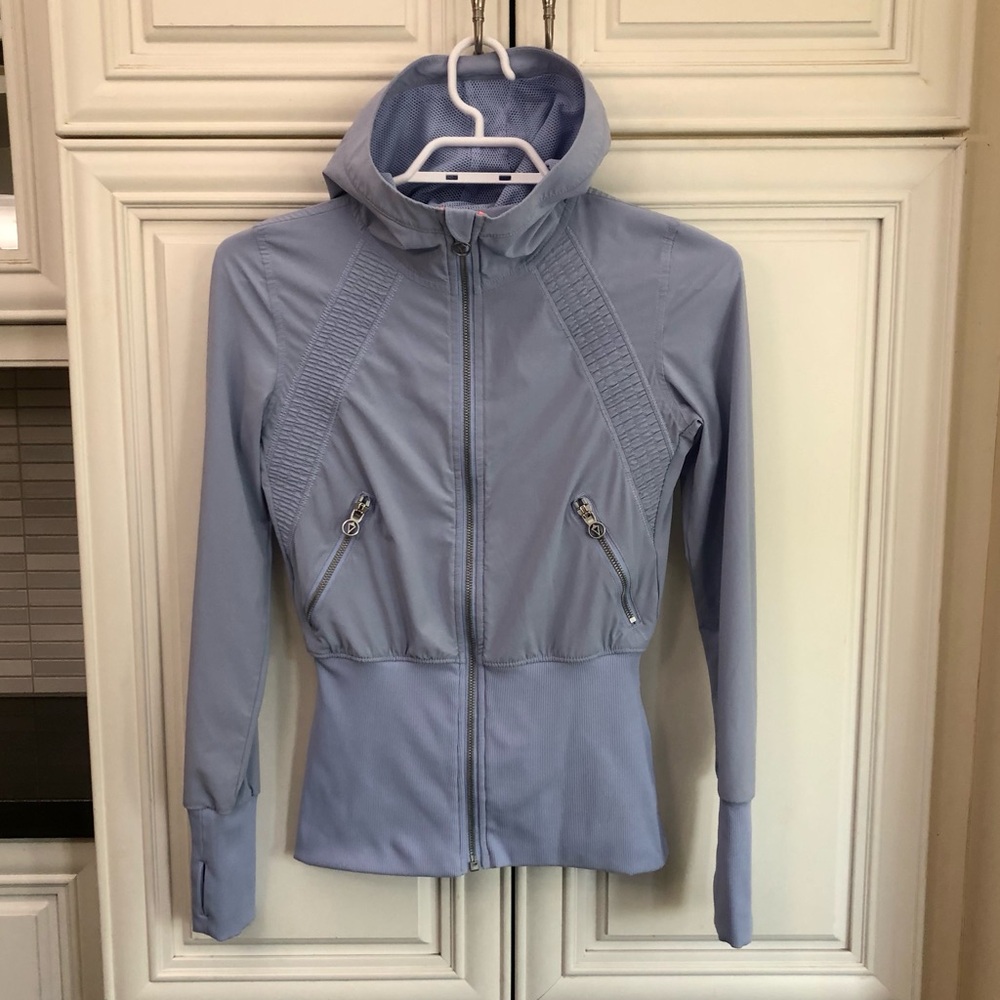 EUC RARE Ivivva by Lululemon girl’s hooded windbreaker jacket